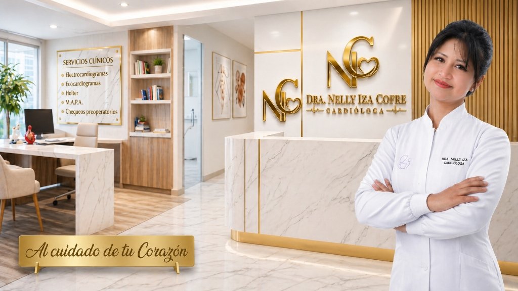 Dra. Nelly Iza Cofre Cardióloga en su Consultorio Cardio Salud Latacunga